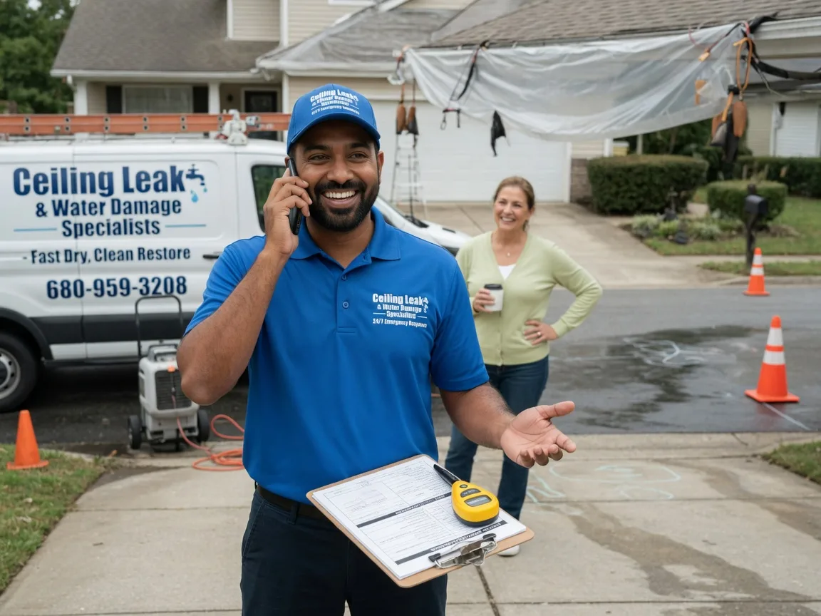 Ceiling Leak Cleanup Braddyville, IA FAQs
